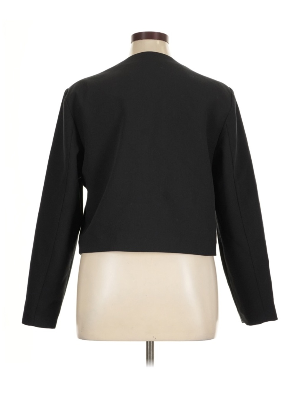 Abercrombie & Fitch Cropped Blazer Black Gold Button Jacket Structured XL NWT - Picture 3 of 7